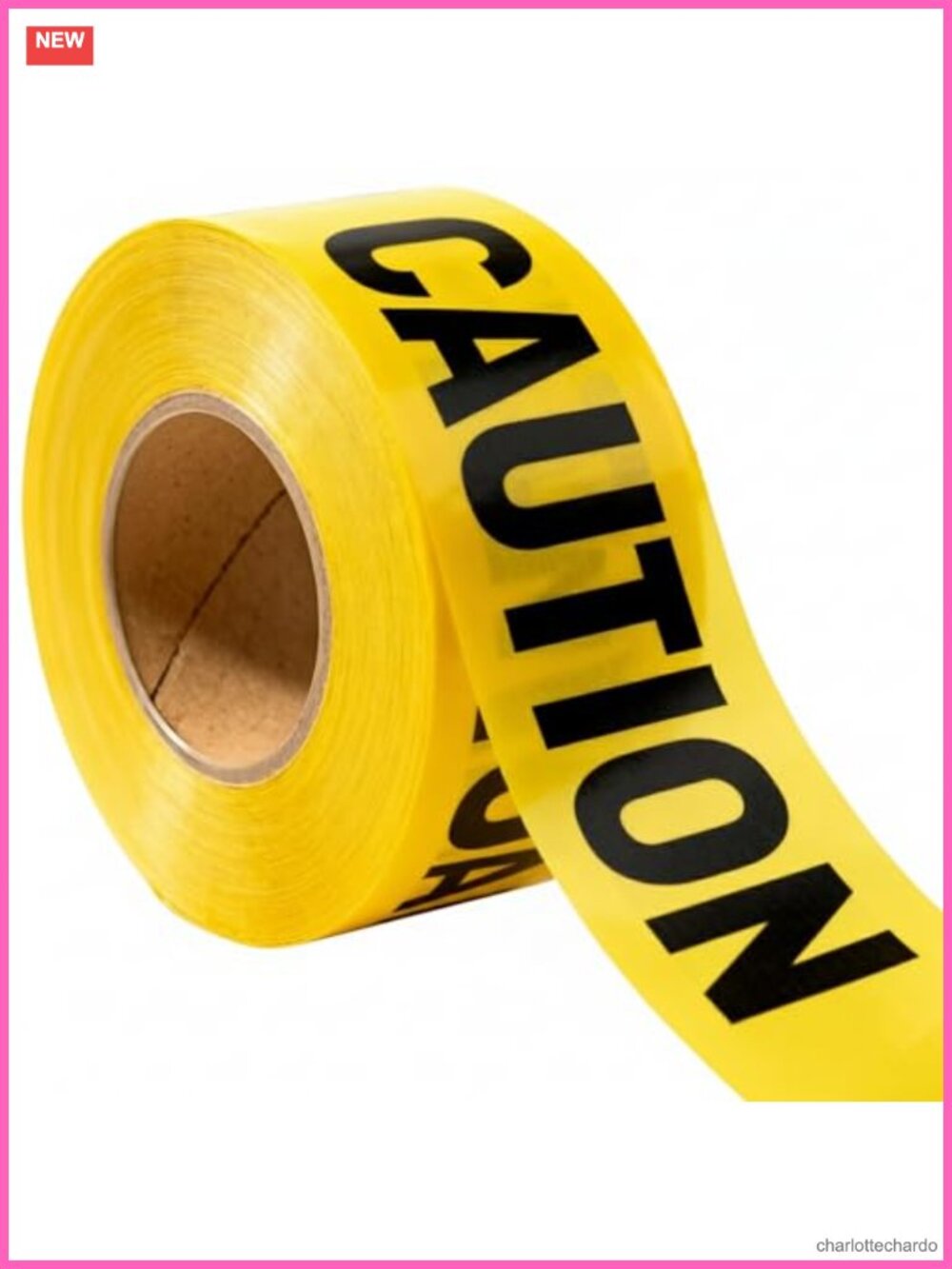 Caution Tape 3 in x 1000 ft Yellow Barricade Tape Halloween Decoration